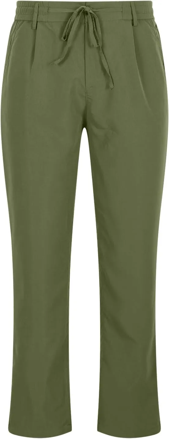 Lightweight Casual Pants for Men Classic Hiking Pants Tapered Work Pants Stretch Khaki Pants Pants with Ribbon