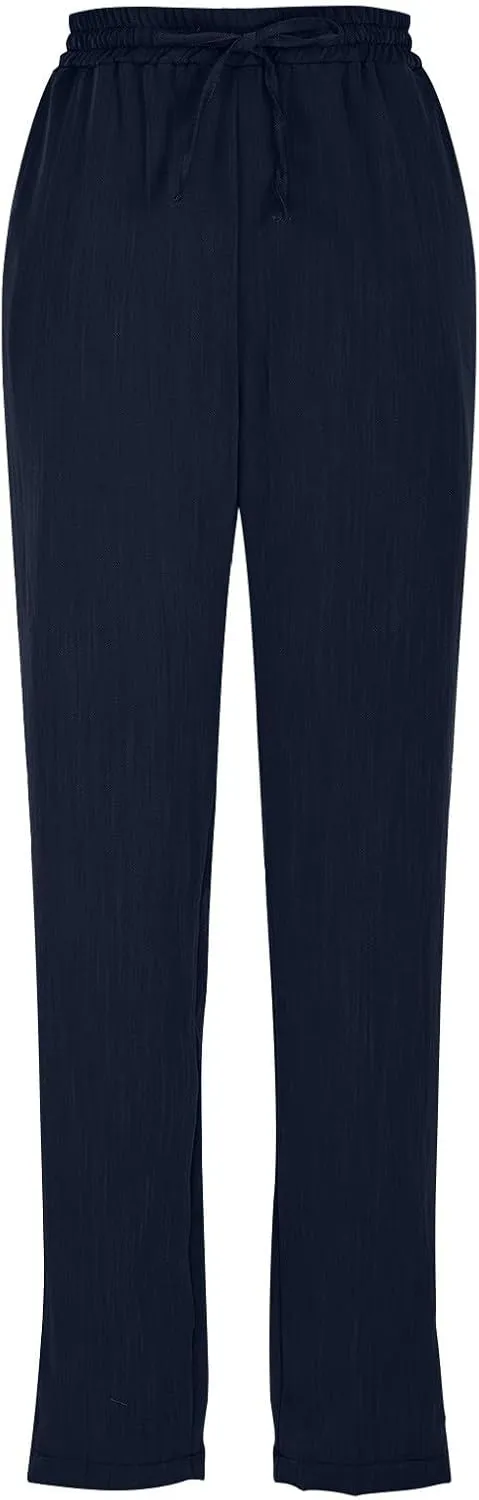 Linen Pants for Women, Linen Casual Pants Straight Leg Plus Size Peasant