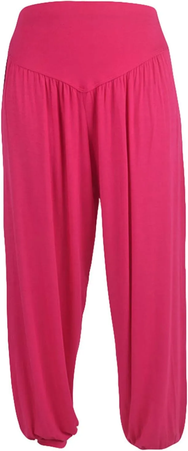 Linen Pants for Women Plus Size Summer Wide Leg High Waist Beach Trousers Yoga Capri Pants Casual Palazzo