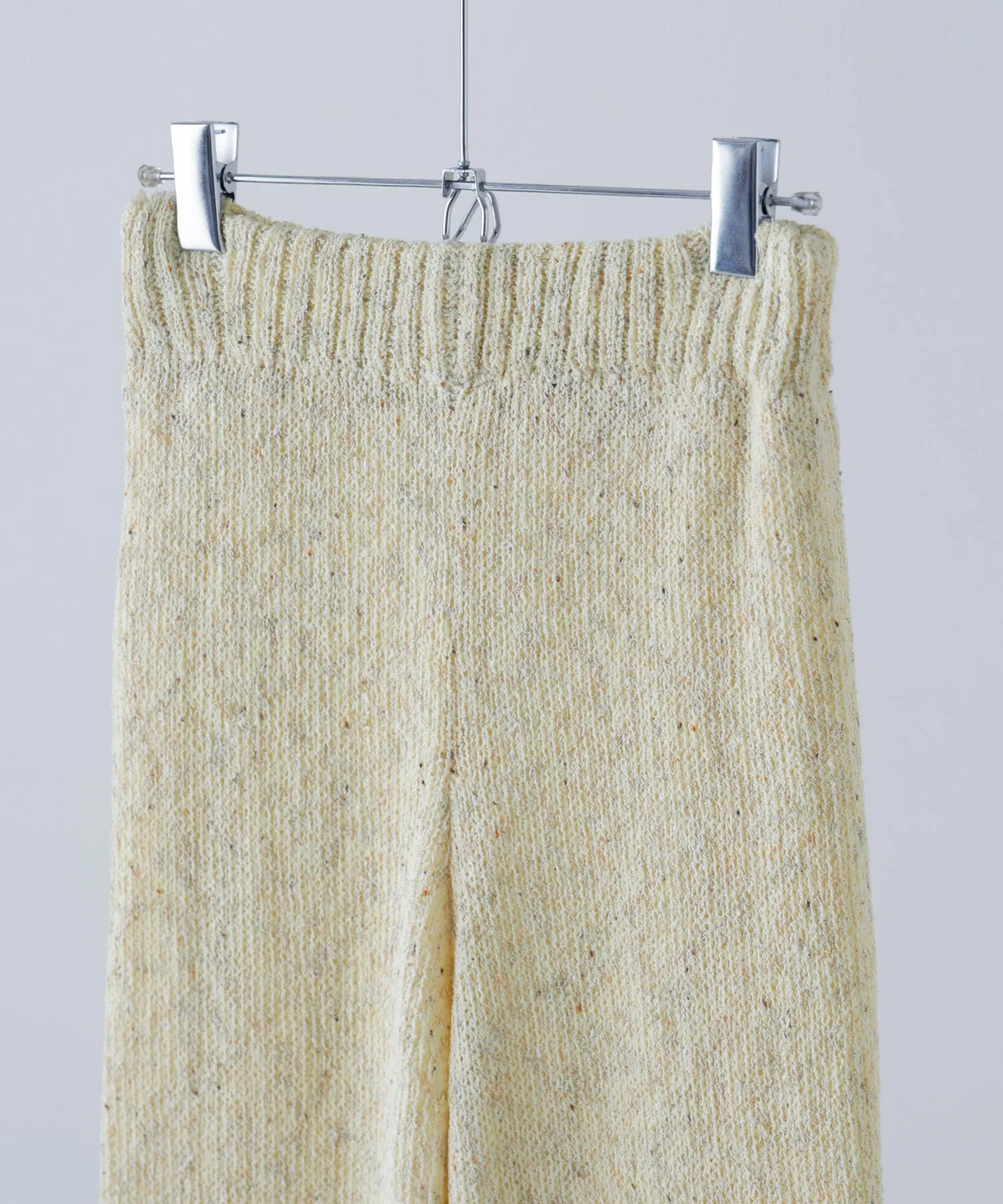 Linen touch mix knit pants