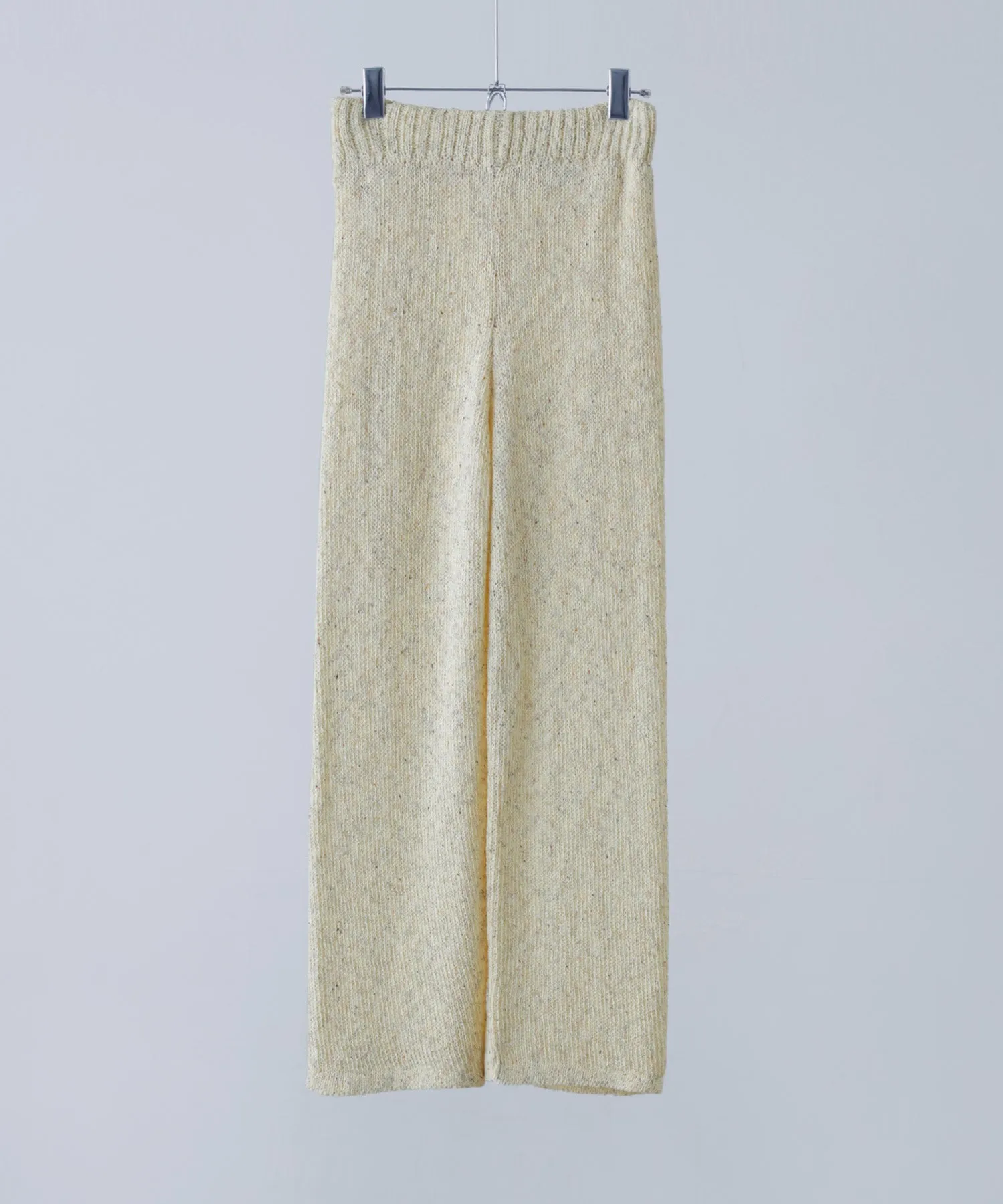 Linen touch mix knit pants