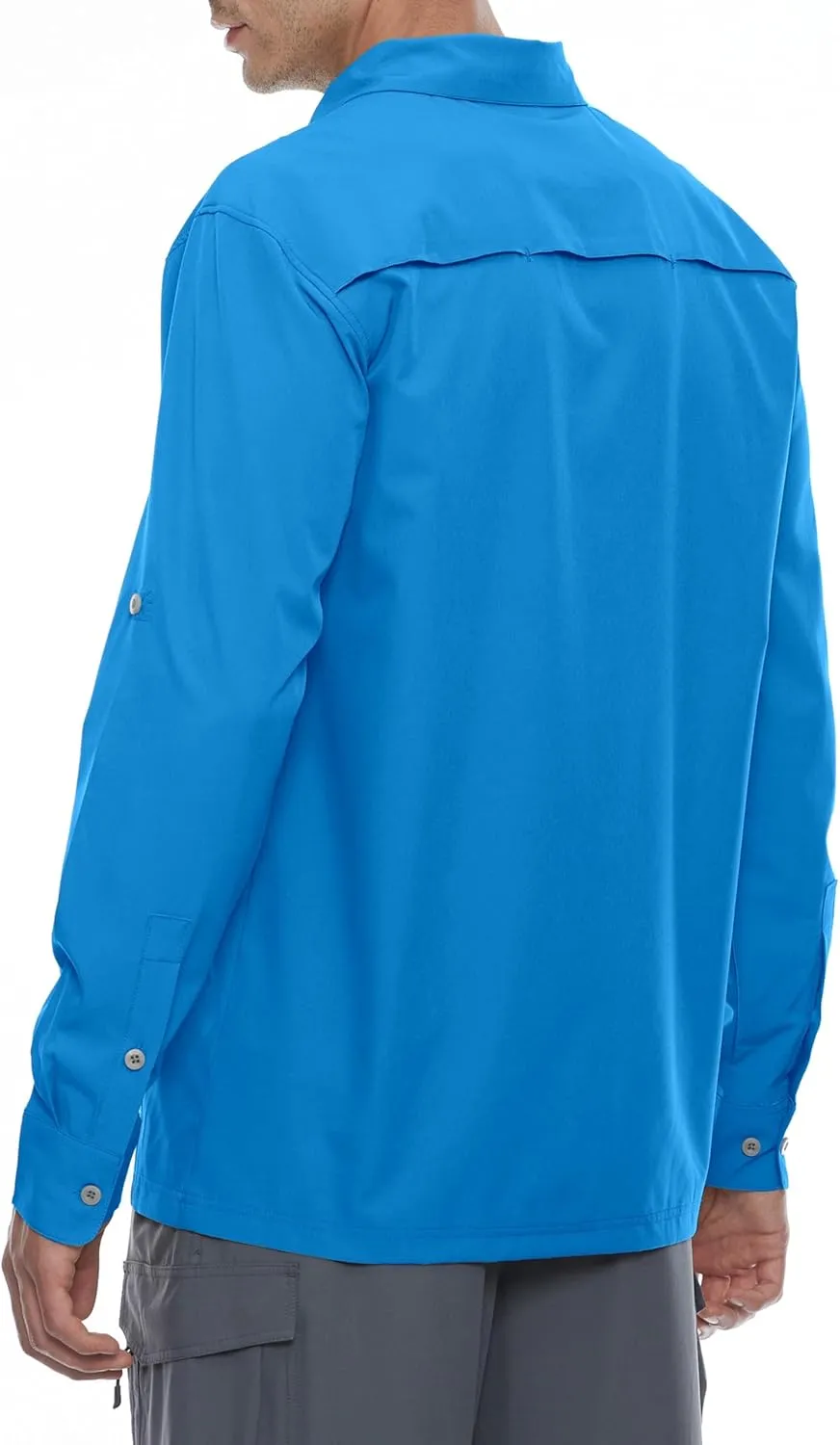Little Donkey Andy Men's Stretch Quick Dry UPF50  Long Sleeve Shirt for Hiking, Travel, Camping