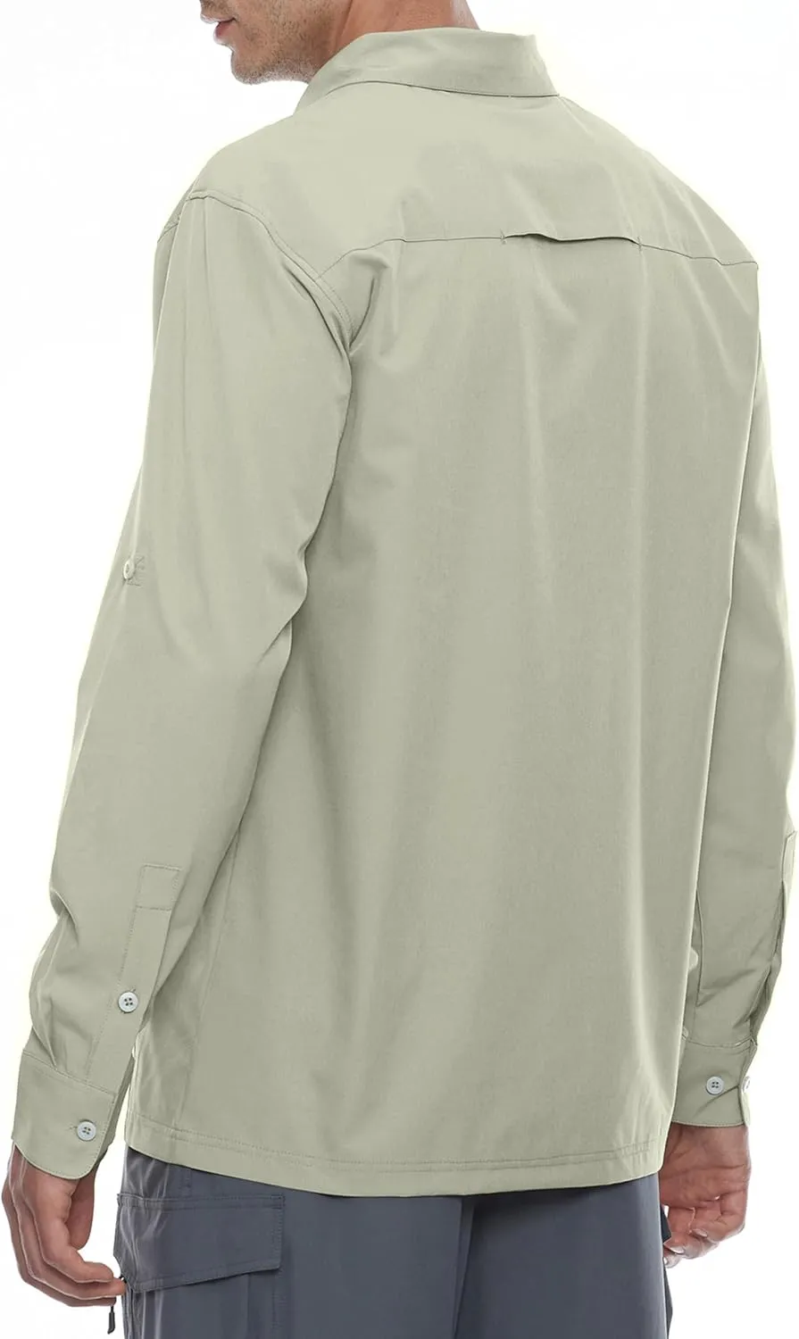 Little Donkey Andy Men's Stretch Quick Dry UPF50  Long Sleeve Shirt for Hiking, Travel, Camping