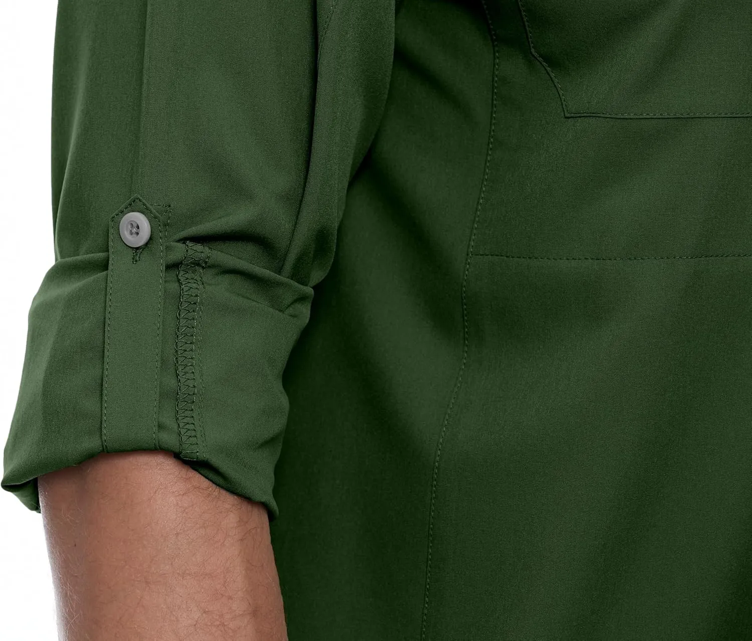 Little Donkey Andy Men's Stretch Quick Dry UPF50  Long Sleeve Shirt for Hiking, Travel, Camping