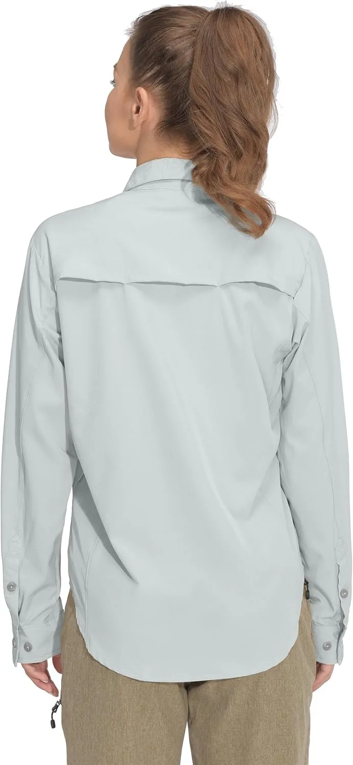 Little Donkey Andy Women's Stretch Quick Dry UPF50  Long Sleeve Shirt for Hiking, Travel, Camping