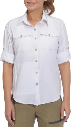 Little Donkey Andy Women's Stretch Quick Dry UPF50  Long Sleeve Shirt for Hiking, Travel, Camping