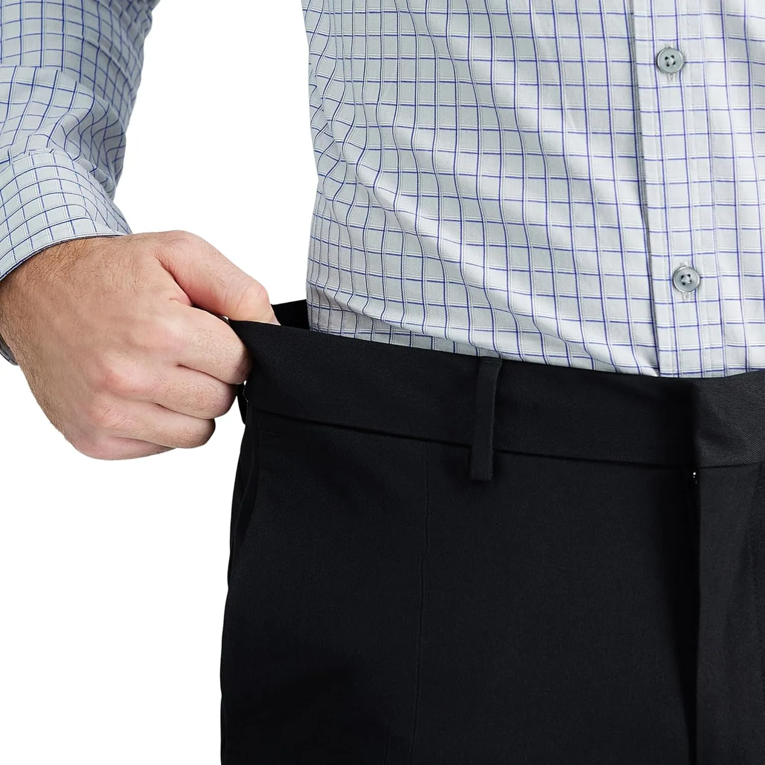 Louis Raphael Men's Slim Fit Stretch Premium Gabardine Dress Pant