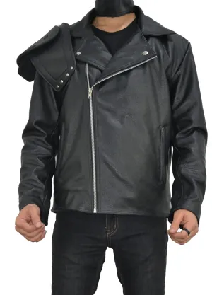Mad 4 Fury Road Movie Costume - Tom Australian Distressed hardy Brown Max Biker Jacket - Motorcycle Leather Jacket for Mens