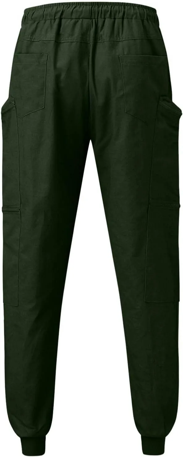 Maryia Men's Casual Joggers Pants Gym Workout Running Athletic Sweatpants Slim Fit Outdoor Fashion Long Chino Trousers