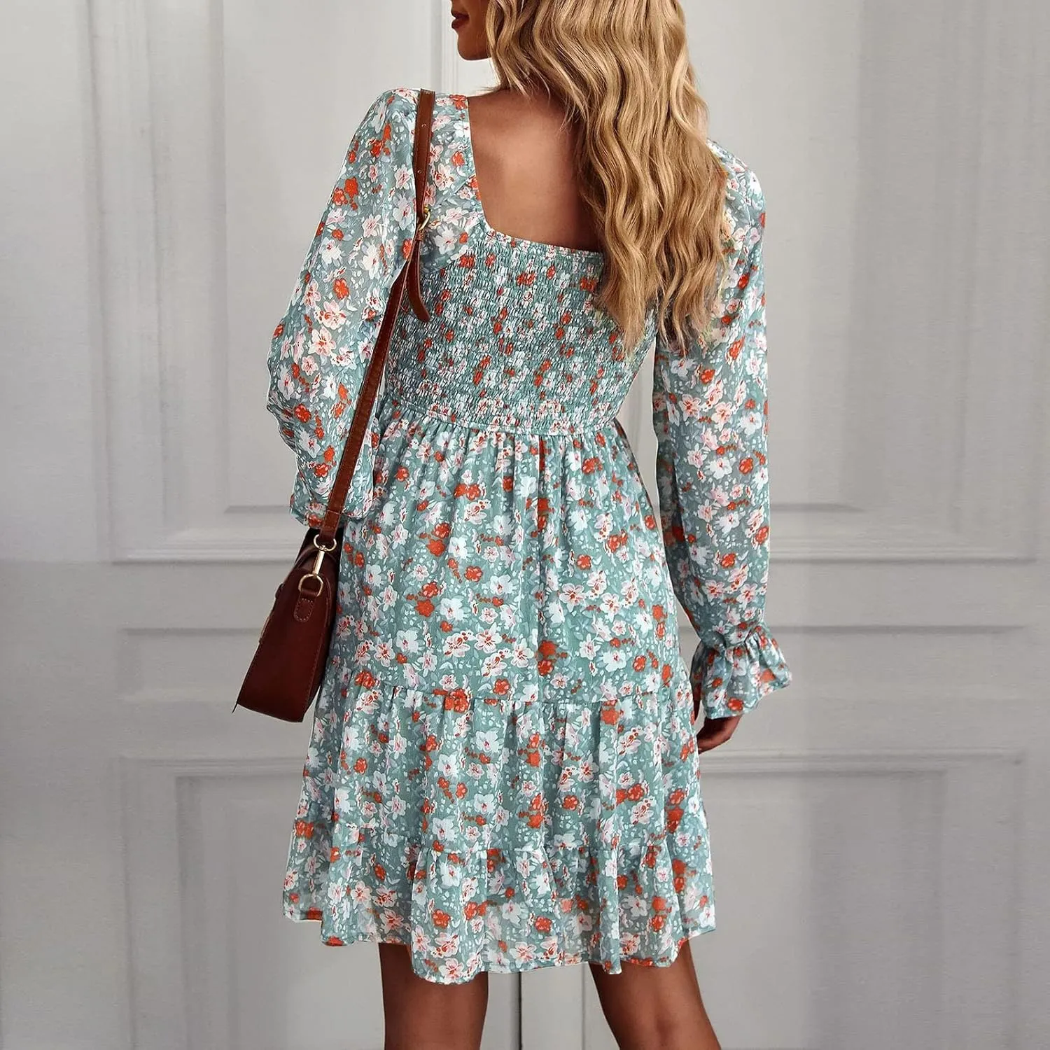 Maternity Dress, Women's Ditsy Floral Off Shoulder Mini Dress A Line Boho Summer Dresses