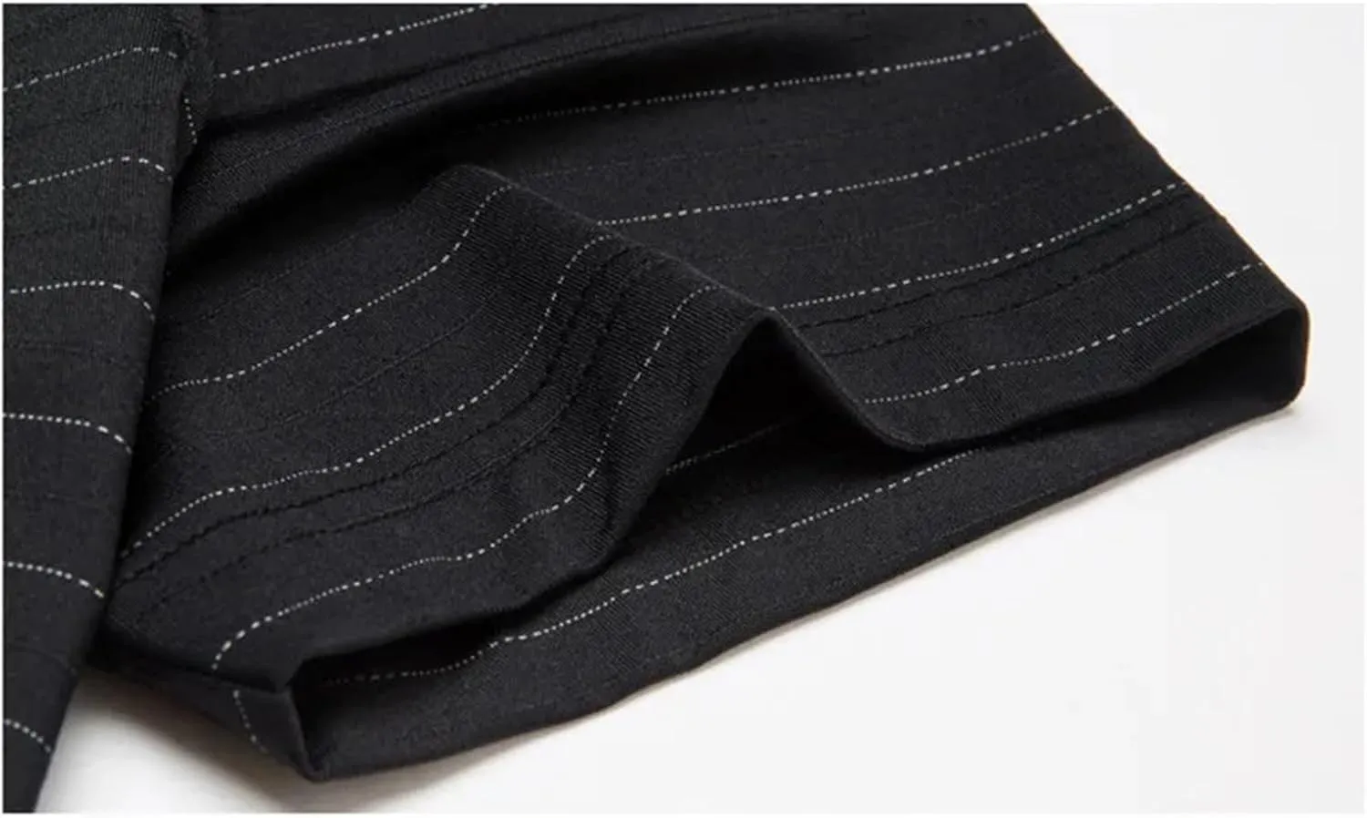 Men Fashion Cotton Polo Shirt Summer Short Sleeve Button Down Lapel Striped Tactical Quick-Dry Golf Shirts