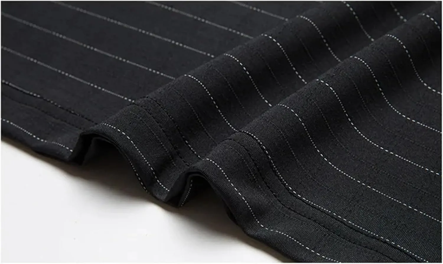 Men Fashion Cotton Polo Shirt Summer Short Sleeve Button Down Lapel Striped Tactical Quick-Dry Golf Shirts
