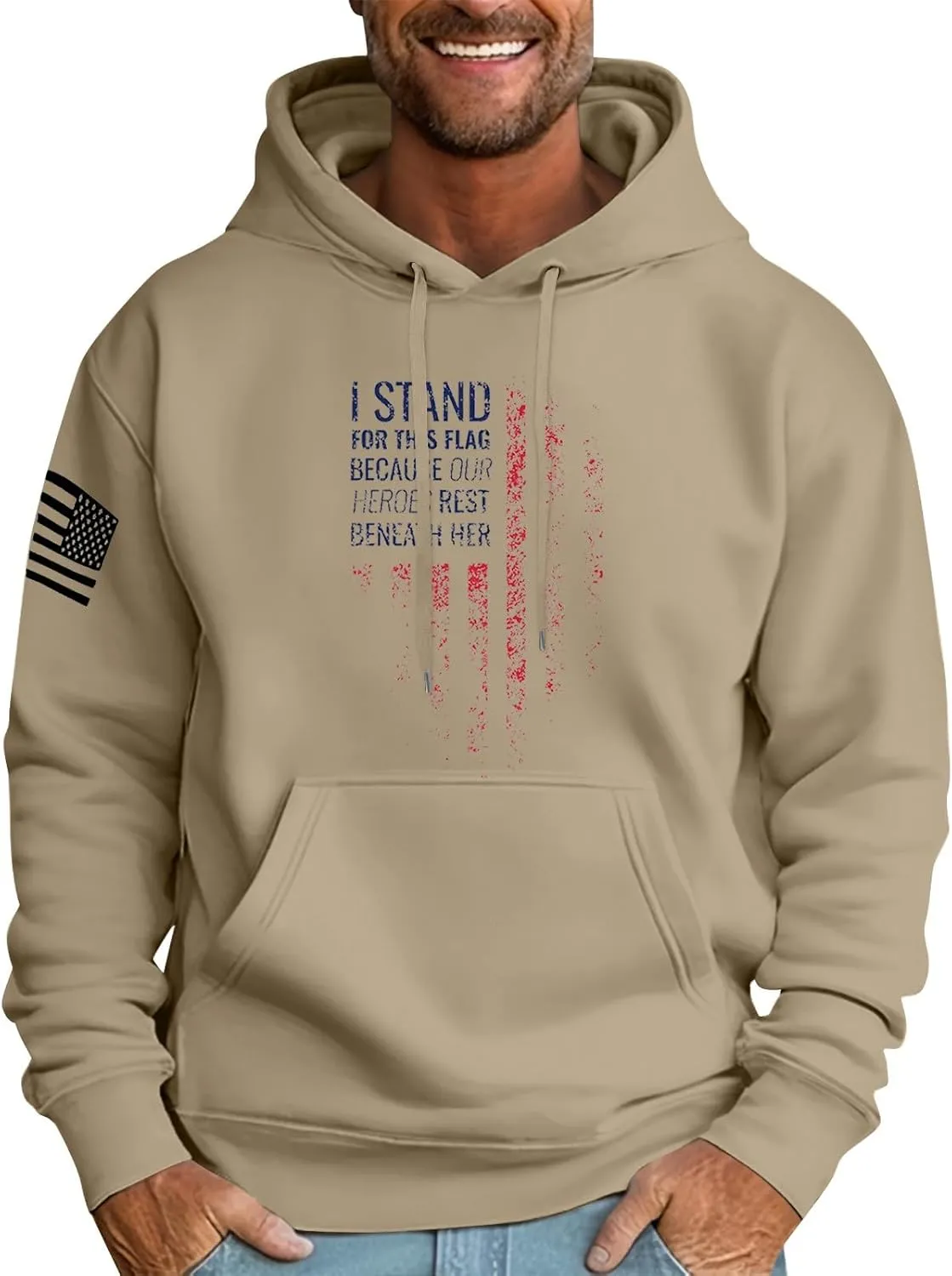 Men Hoodies Causal Loose Sweatshirts Pullover Long Sleeve Hoodie