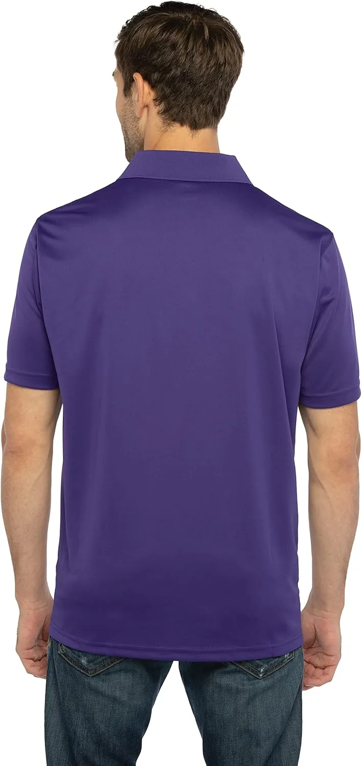Men's Collegiate Premium Moisture Wicking Team Color Icon Polo