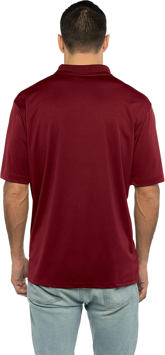 Men's Collegiate Premium Moisture Wicking Team Color Icon Polo