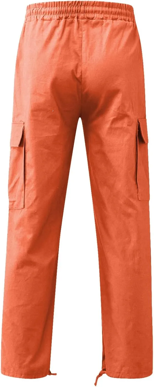 Men's Pants Casual Plus Size Cargo Trousers Parachute Cargo Pants for Men Mens Tan Corduroy Trousers Mens Yellow Dress Pants