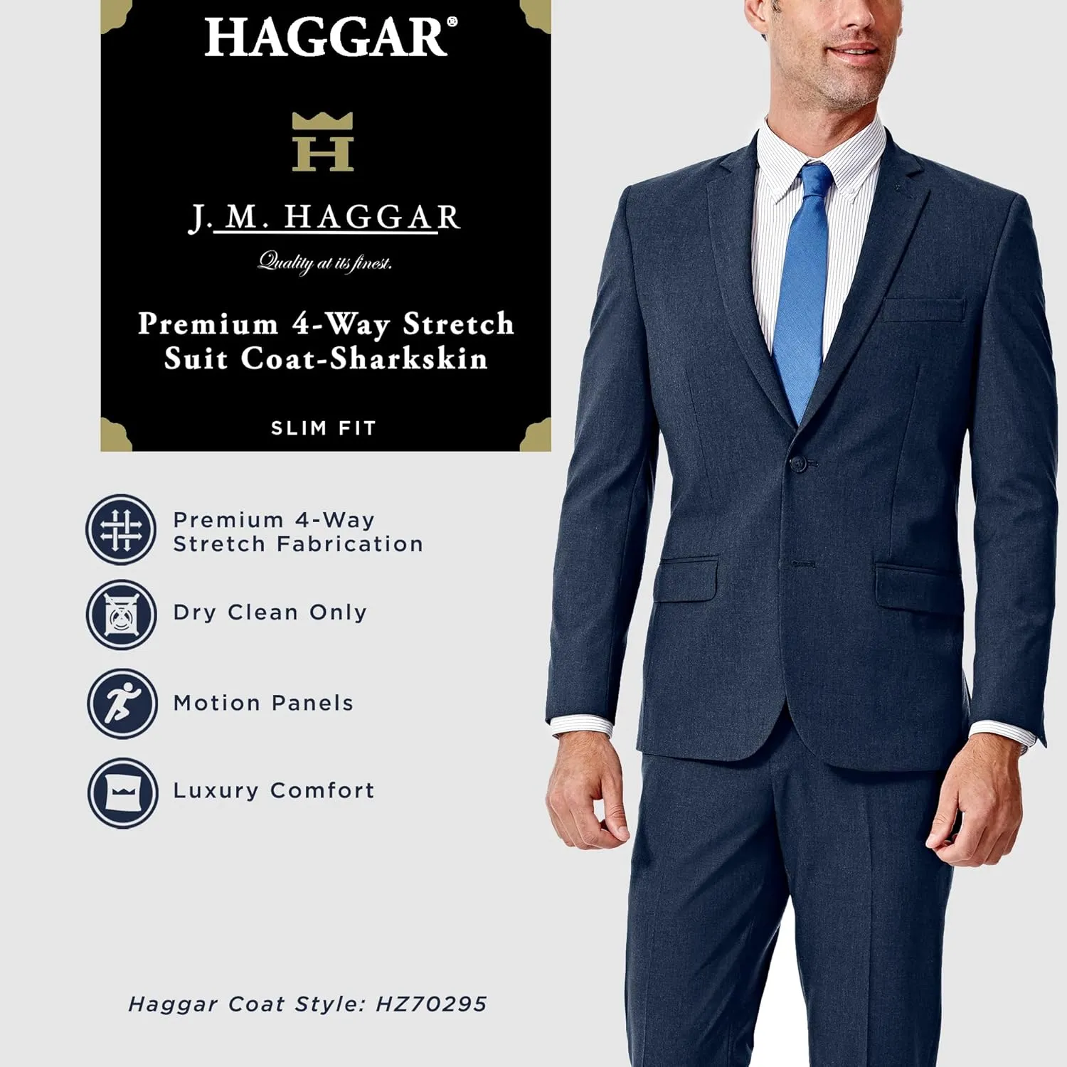 Men's Premium Performance Stretch Slim Fit Suit Separate Coat