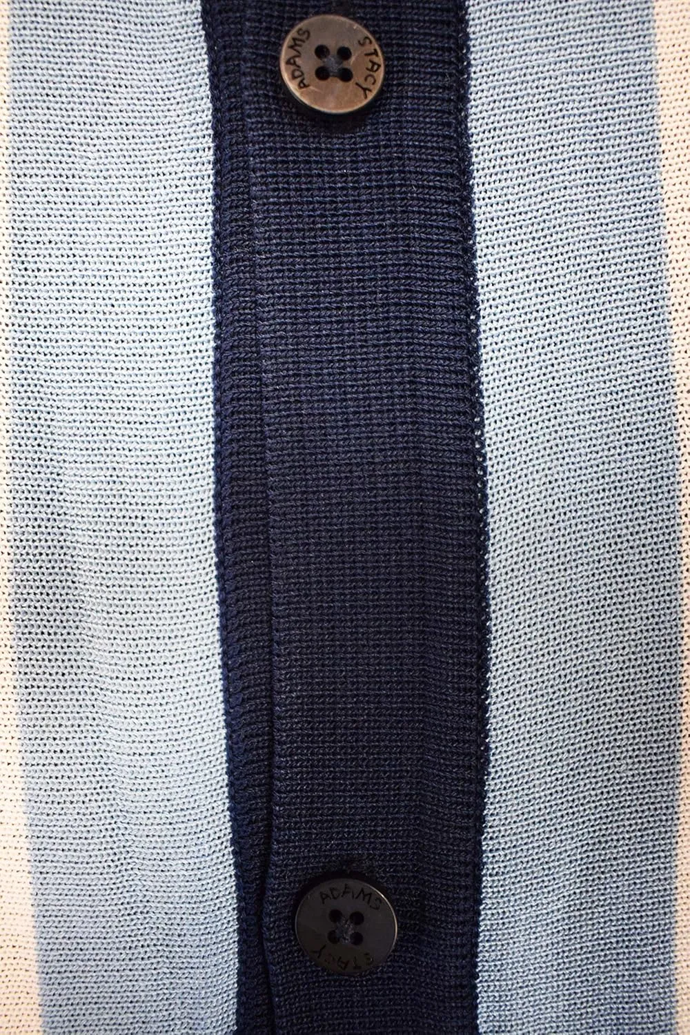 Mens Short Sleeve Knit Sports Shirt - Modern Polo Vintage Classics: Multi Stripes