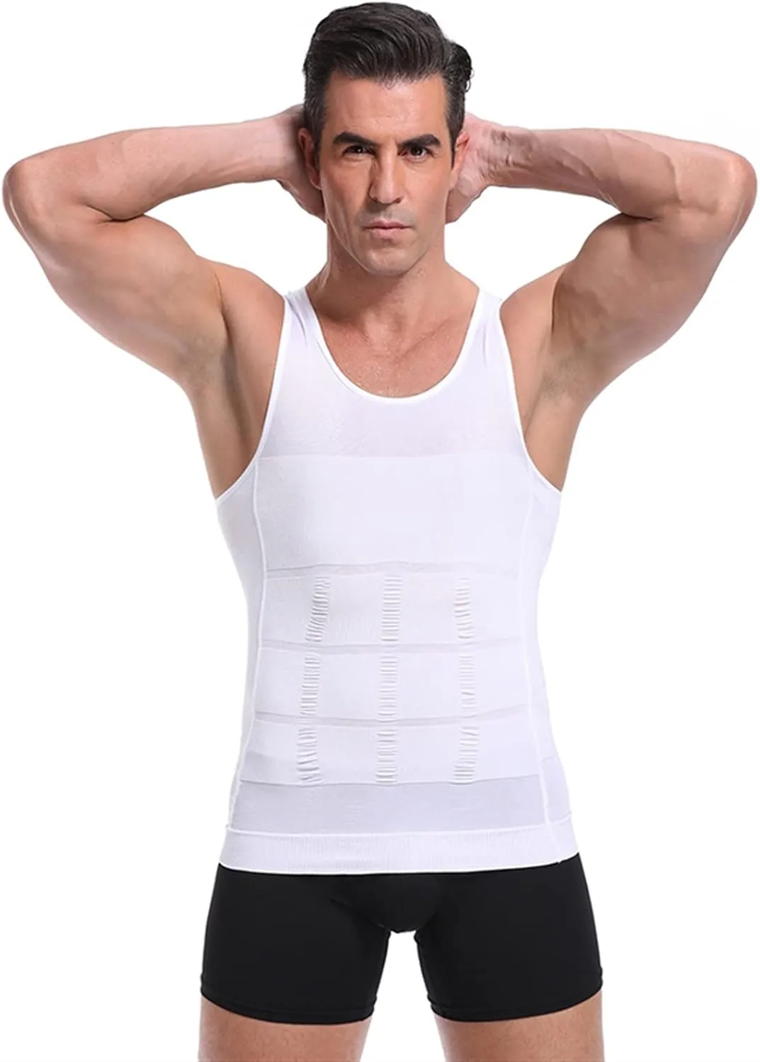Men's Sweating Vest Slim Chest Corset Sleeveless Body Shaper Weight Loss Tank Top Posture Corrector Undershirt
