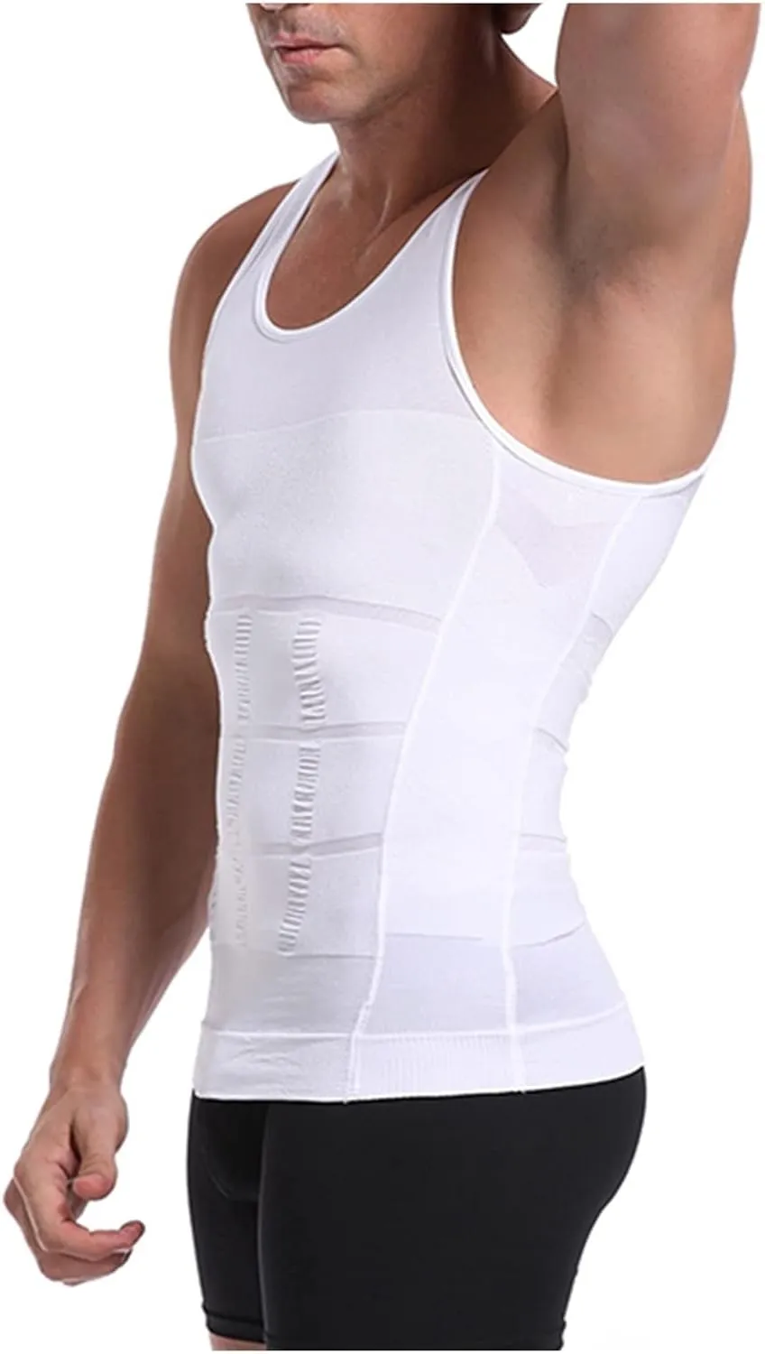 Men's Sweating Vest Slim Chest Corset Sleeveless Body Shaper Weight Loss Tank Top Posture Corrector Undershirt