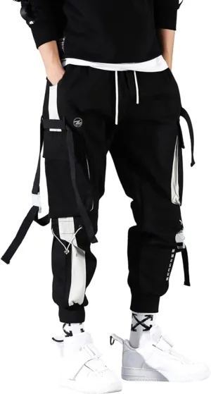 Mens Sweatpants with Pockets Mens Cargo Sweatpants Heavyweight Fleece Jogger Pants Drawstring Sports Trousers Stretch