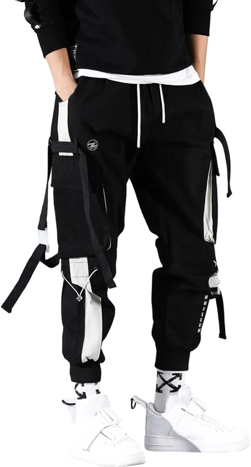 Mens Sweatpants with Pockets Mens Cargo Sweatpants Heavyweight Fleece Jogger Pants Drawstring Sports Trousers Stretch