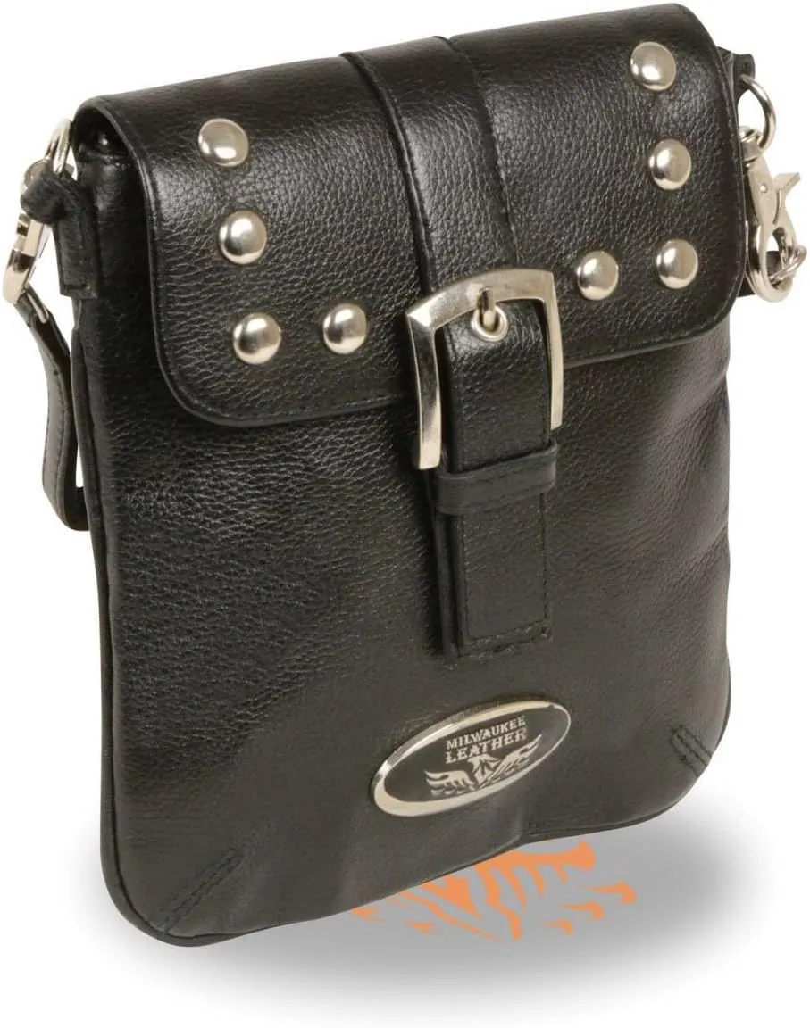 Milwaukee Leather Women's Premium Leather Fashion Shoulder/Waist Bag