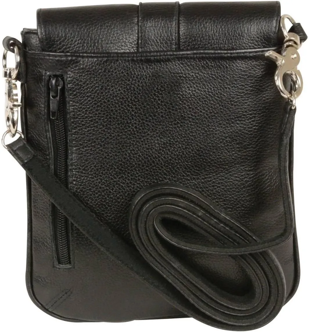 Milwaukee Leather Women's Premium Leather Fashion Shoulder/Waist Bag