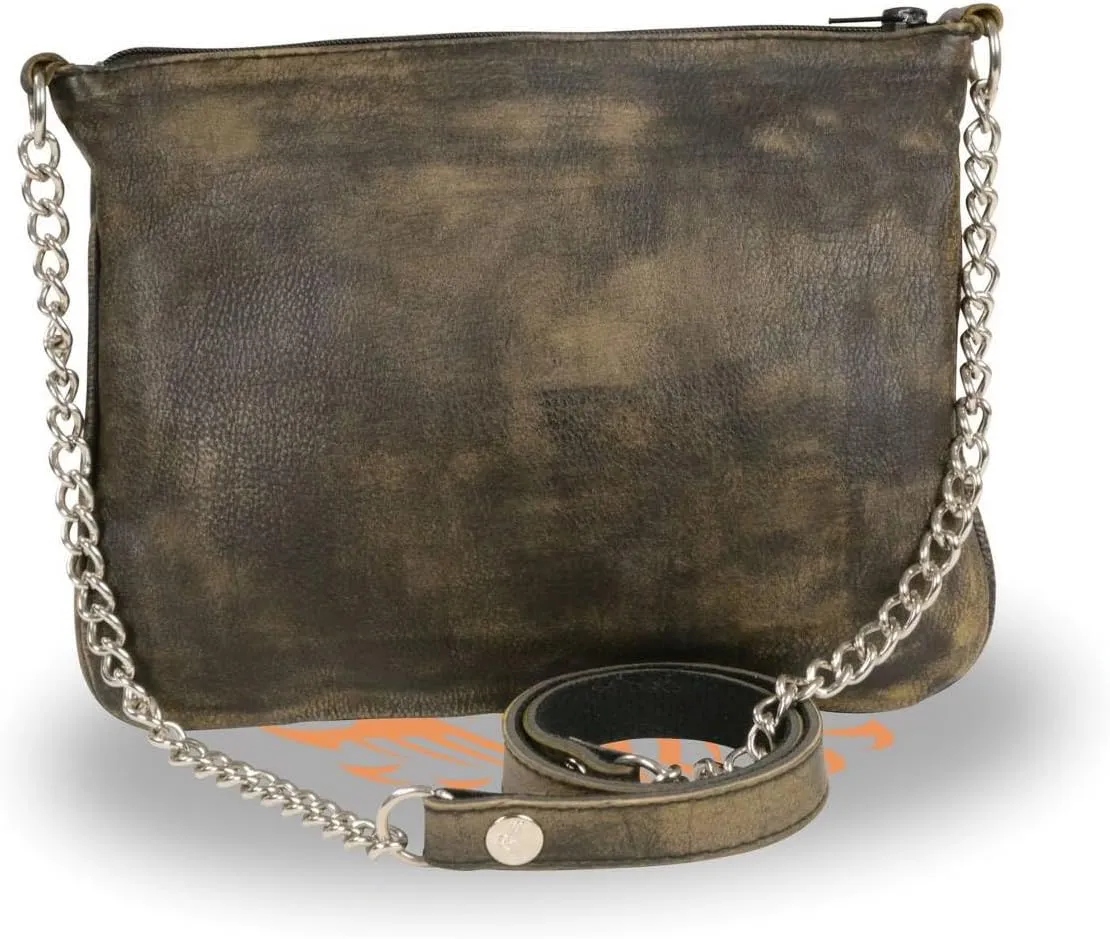 Milwaukee Leather Women's Premium Leather Fashion Shoulder/Waist Bag