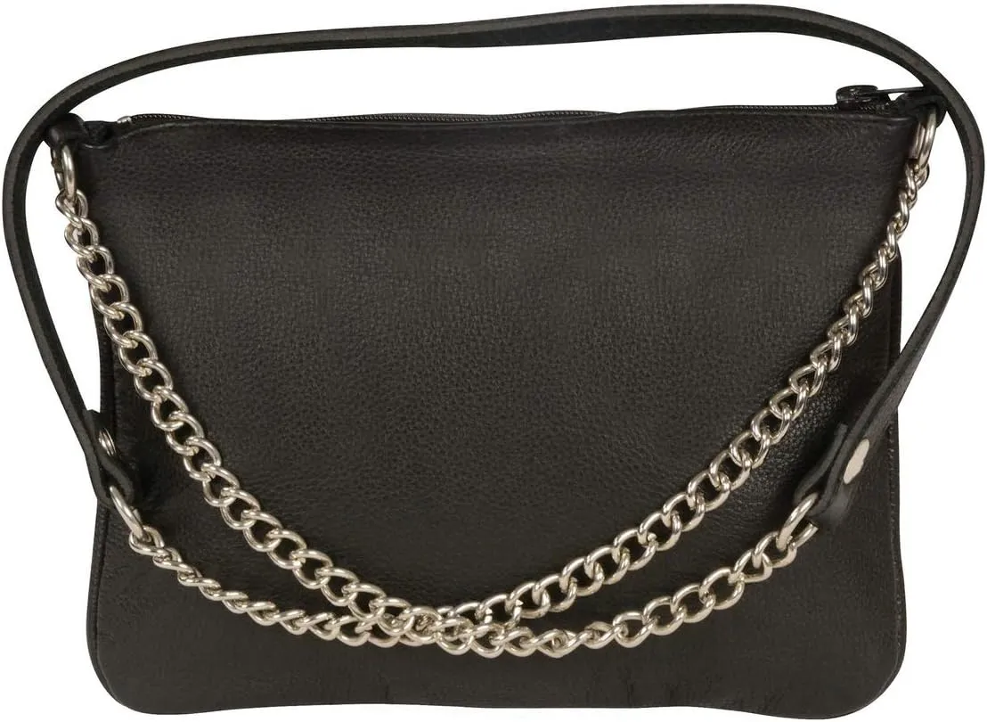 Milwaukee Leather Women's Premium Leather Fashion Shoulder/Waist Bag