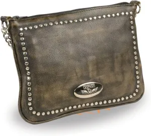 Milwaukee Leather Women's Premium Leather Fashion Shoulder/Waist Bag