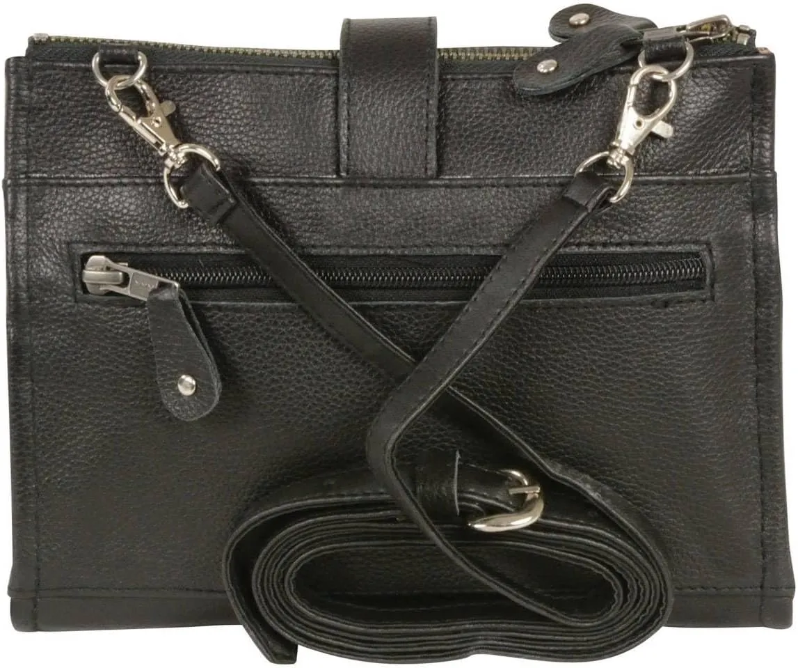 Milwaukee Leather Women's Premium Leather Fashion Shoulder/Waist Bag