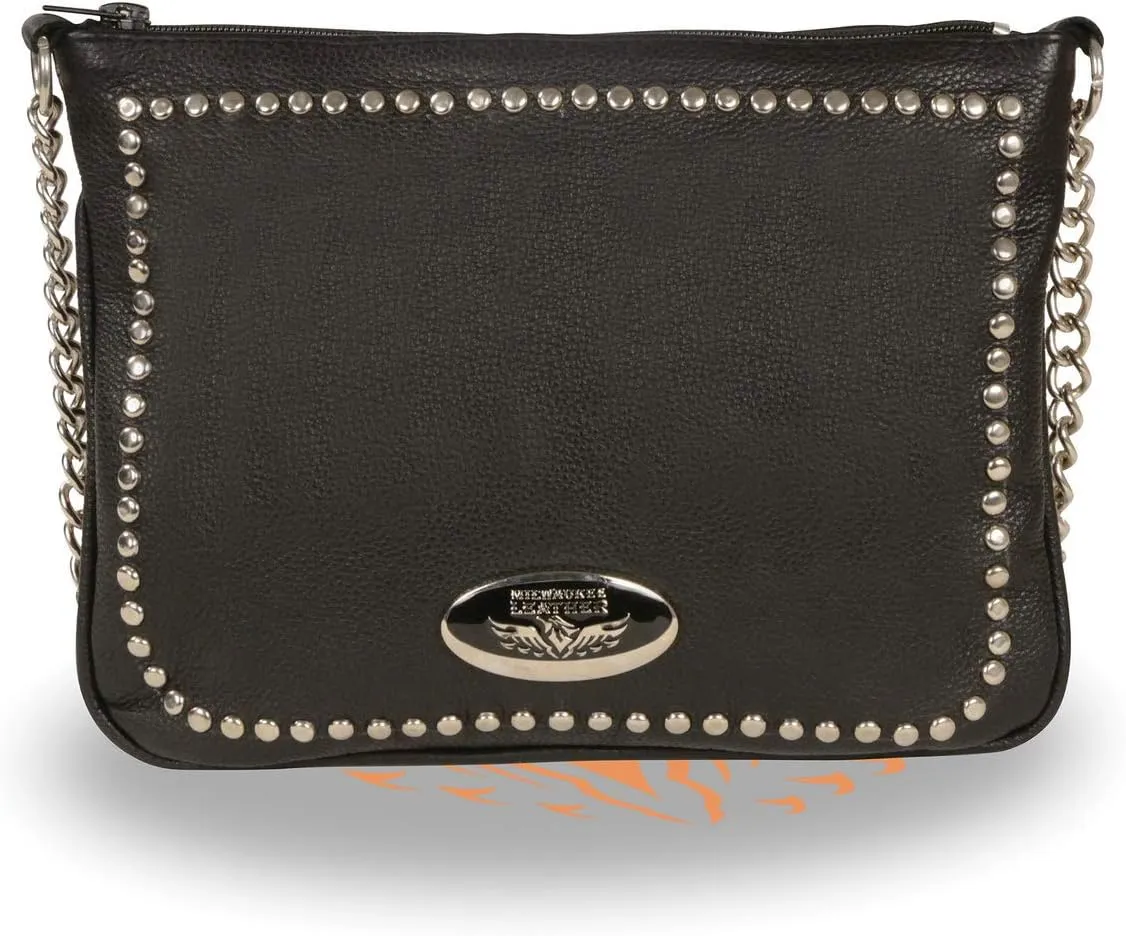 Milwaukee Leather Women's Premium Leather Fashion Shoulder/Waist Bag