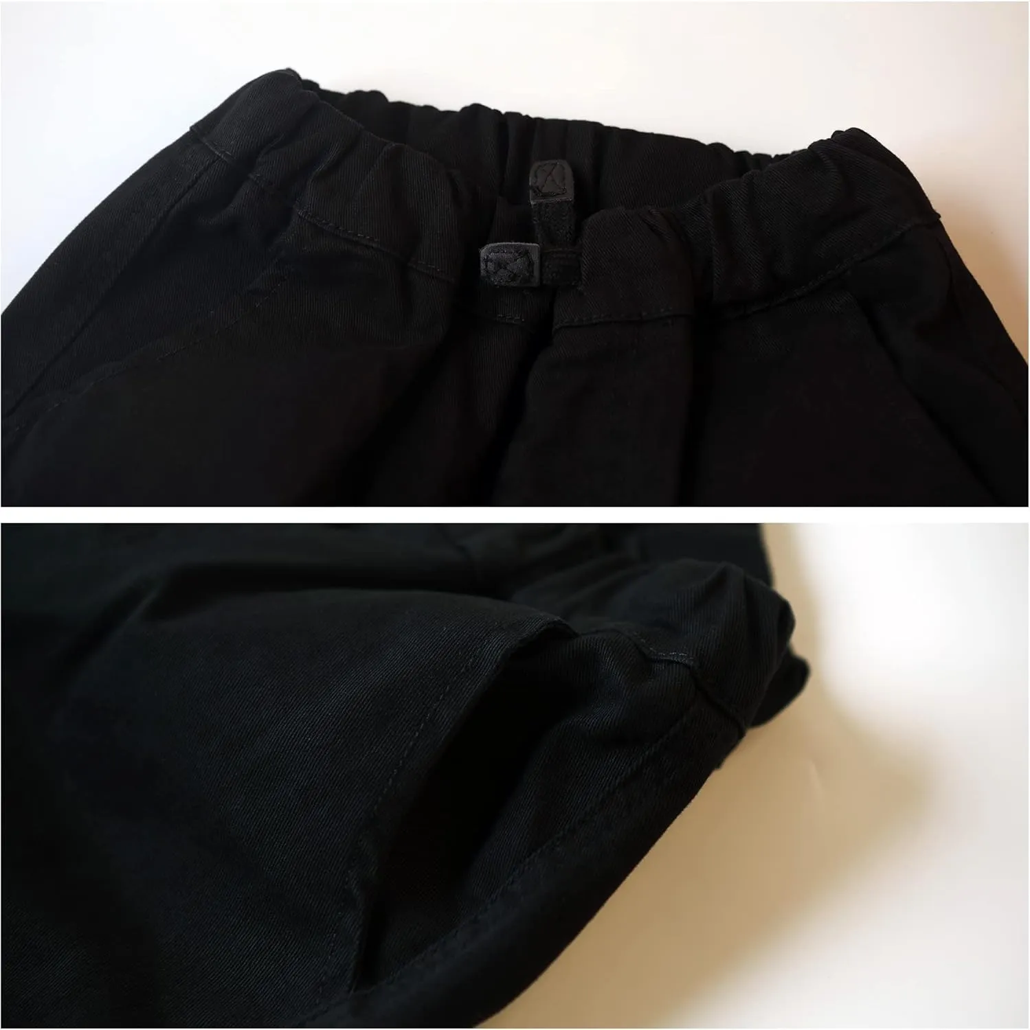 MINI PANDA Toddler Pants, Black Pants Toddler Boys or Girls, Little Boy Pants 2-Pieces