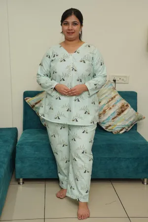 Minty Paws Woollen Night Suit