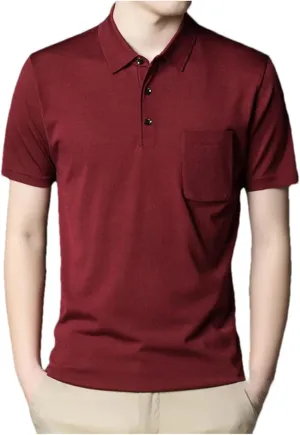 Mnjyihy Men Summer Fashion Cotton Polo Shirt Solid Short Sleeve Casual Quick Dry Performance Tactical Shirts