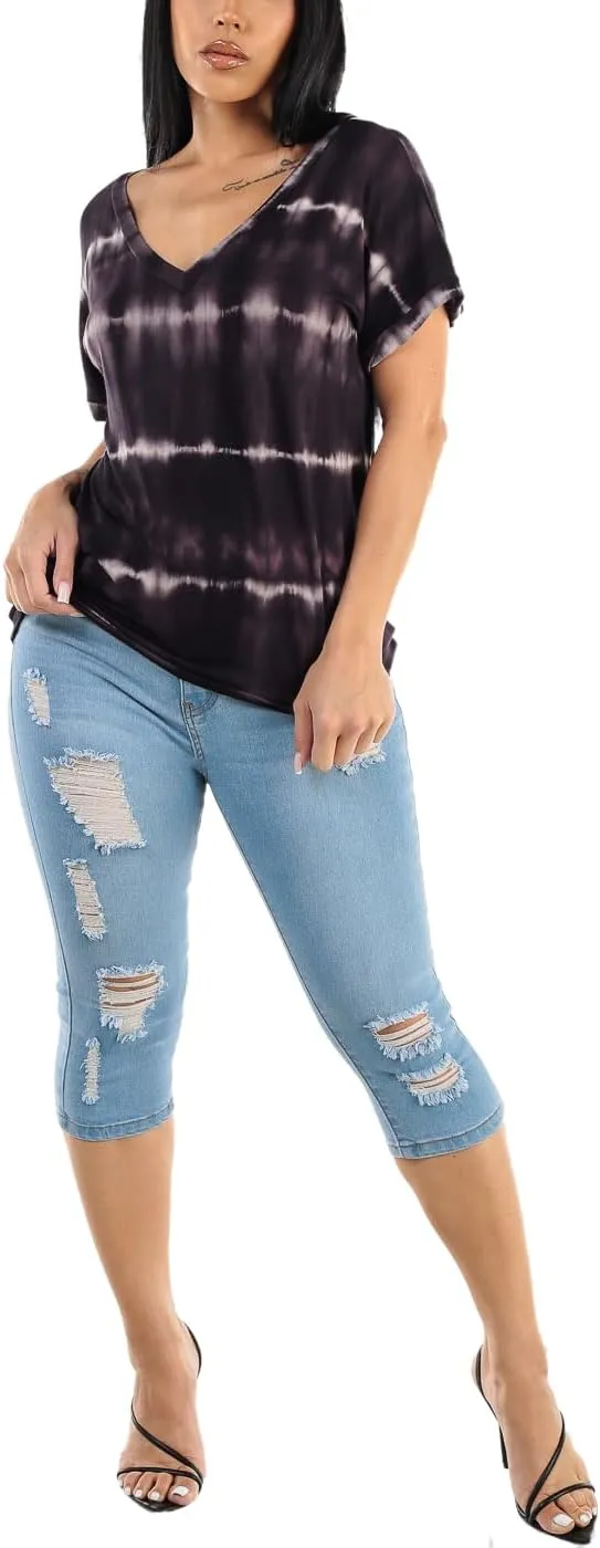 Moda Xpress Butt Lifting Denim Capris for Women - High Waisted Stretch Capris Levanta Cola