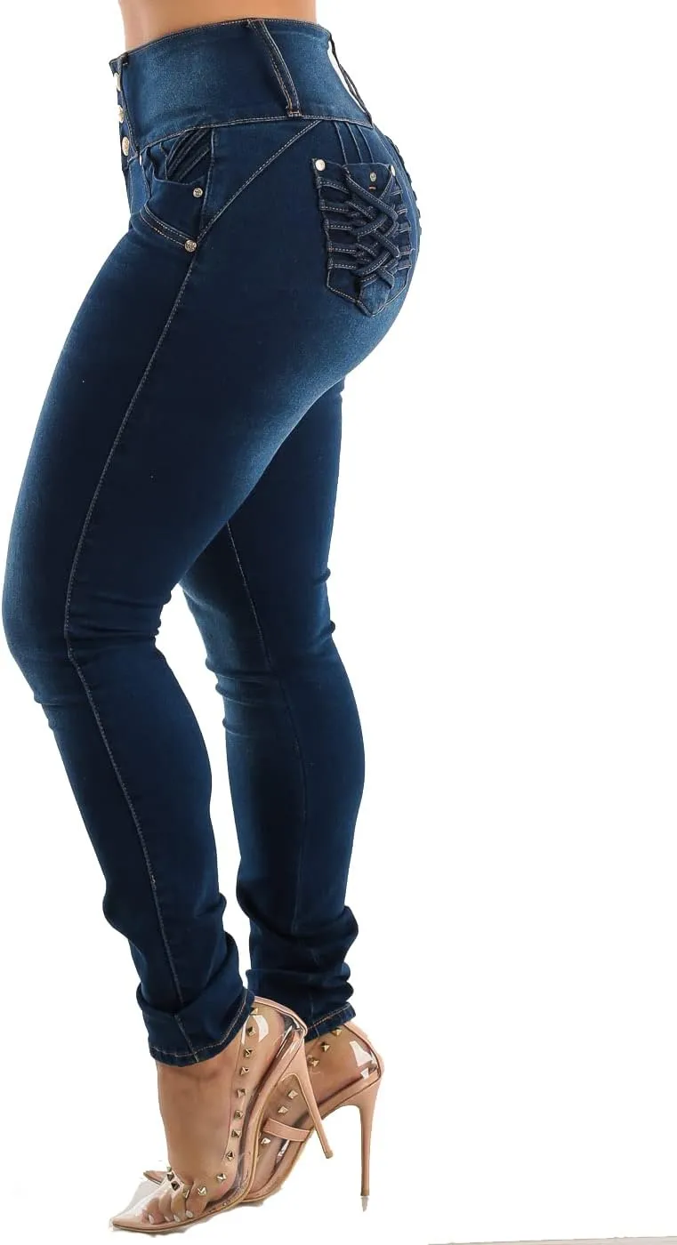 Moda Xpress Butt Lifting Skinny Jeans for Women - High Waisted Levanta Cola Push Up Jeans