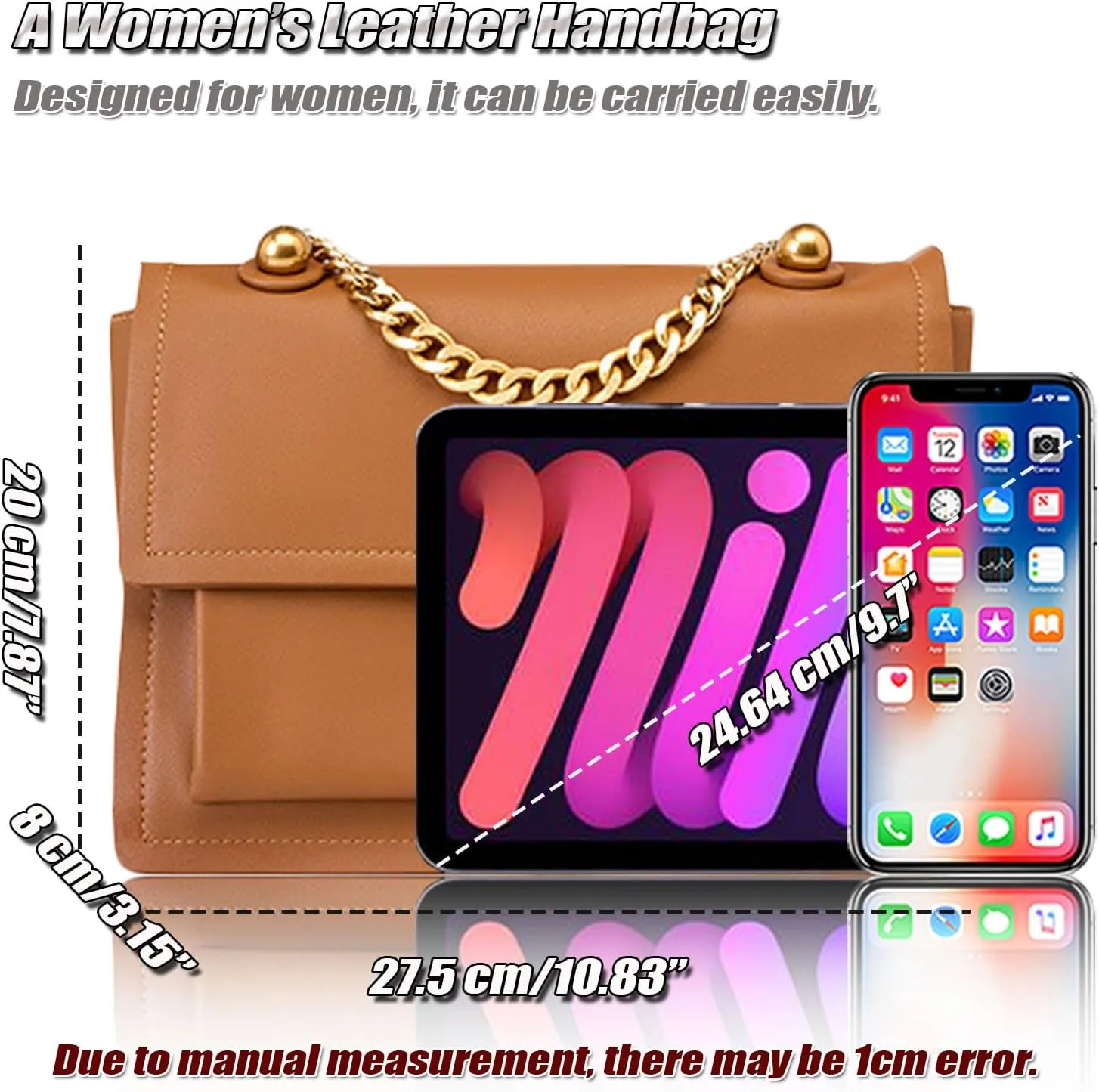 Modern Designer Shoulder Bag for Women Medium Leather Messenger Bags Elegant Hobo Bag Handbag for Ladies