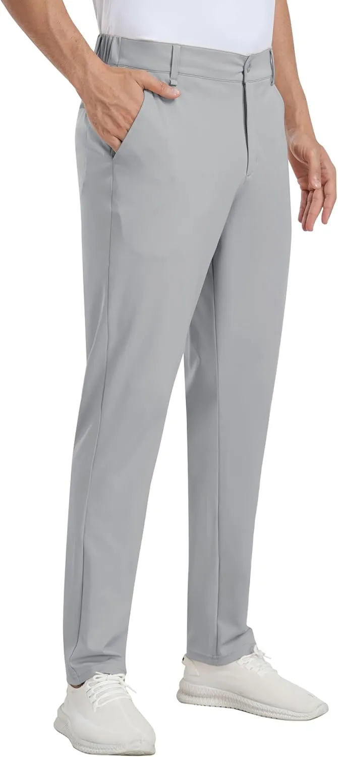 MoFiz Mens Golf Pant Joggers Stretch Pants 30"/32" Quick Dry Comfy Lightweight Casual Athletic Pant Trousers with Pockets