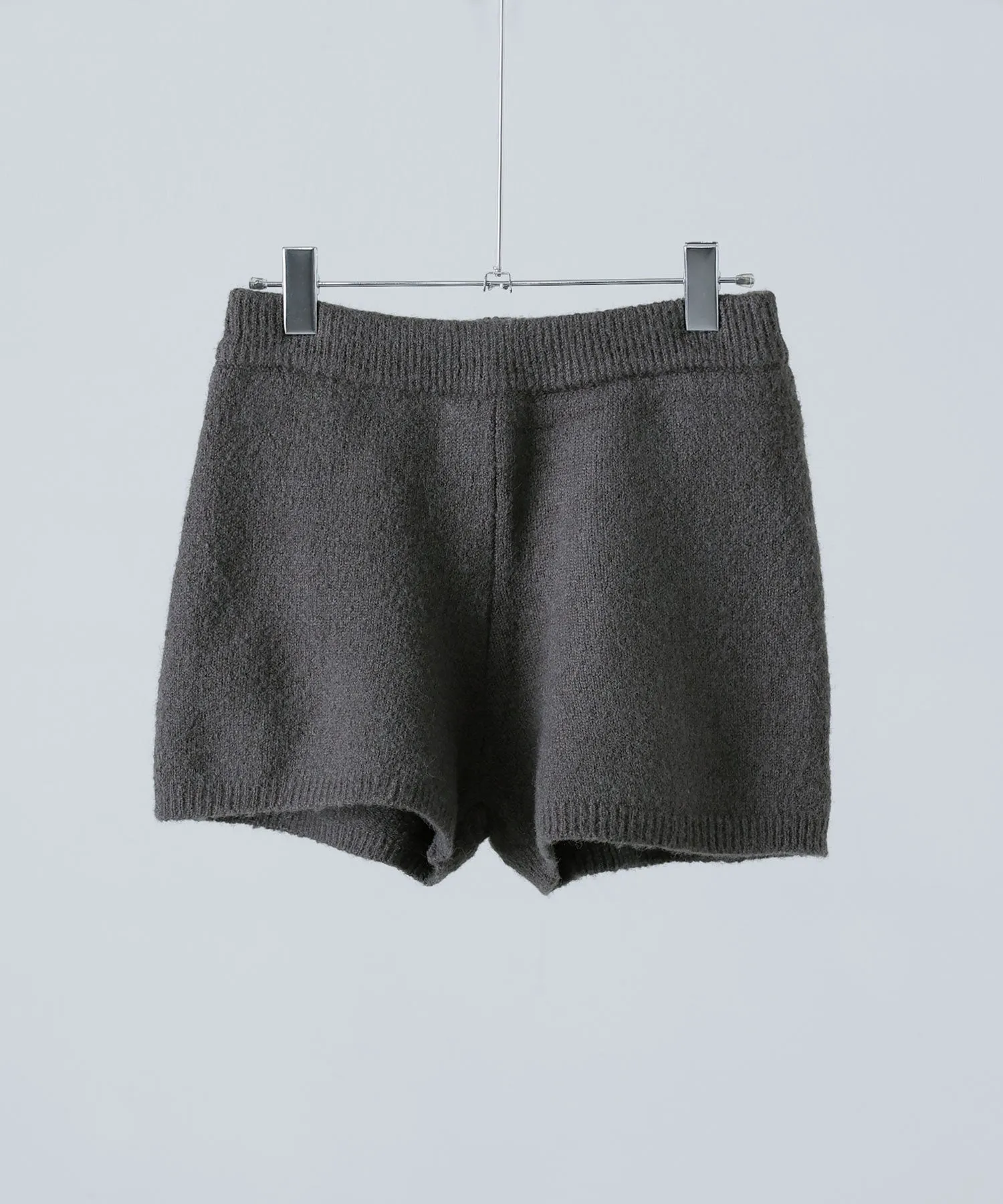 Mohair touch knit shorts