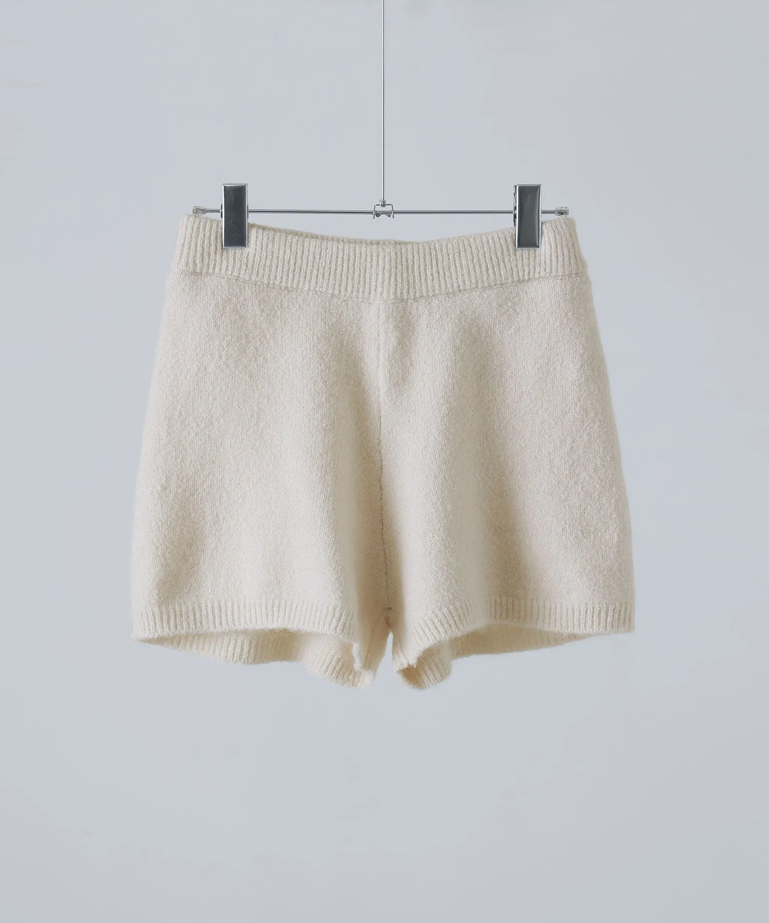 Mohair touch knit shorts