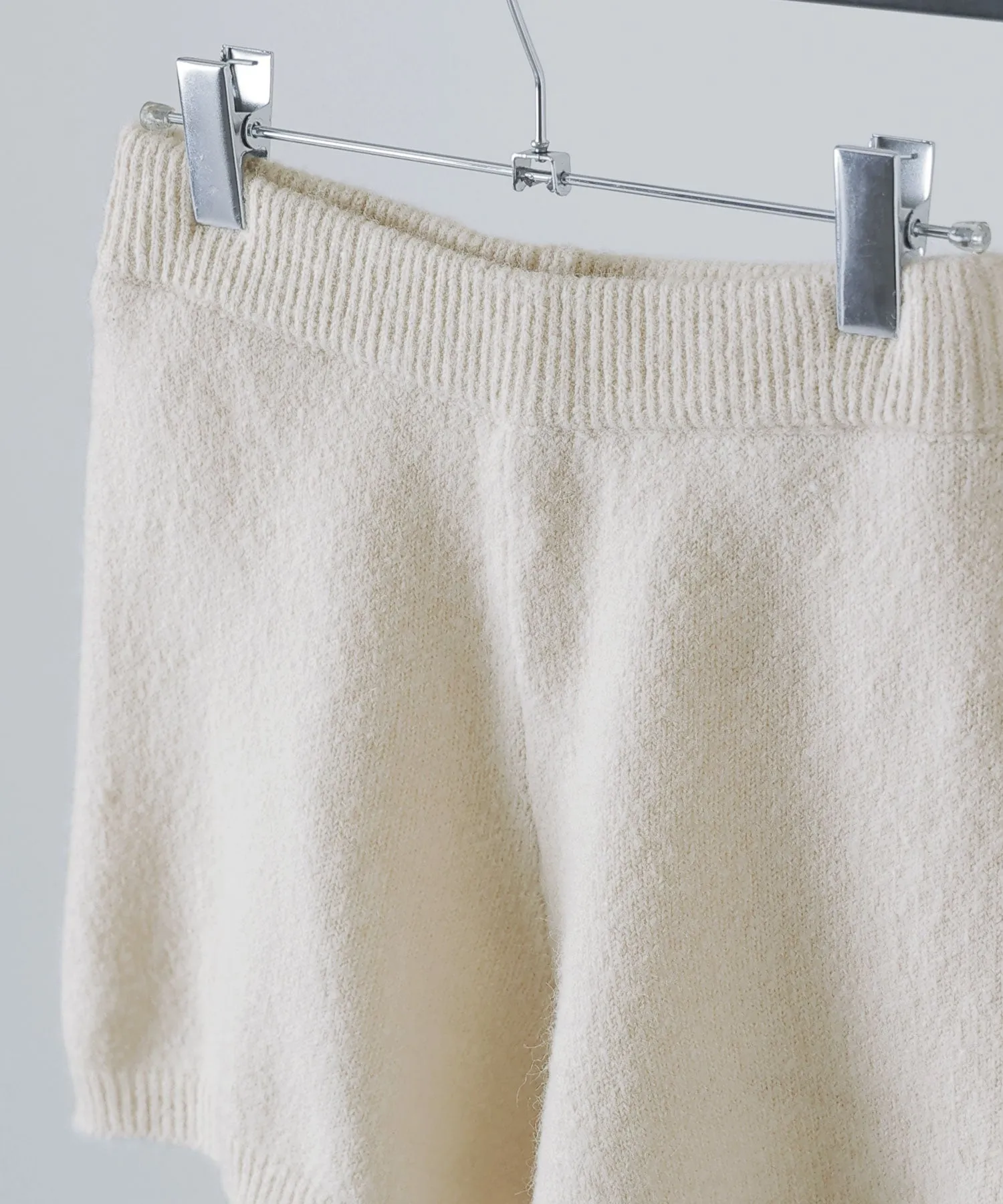 Mohair touch knit shorts