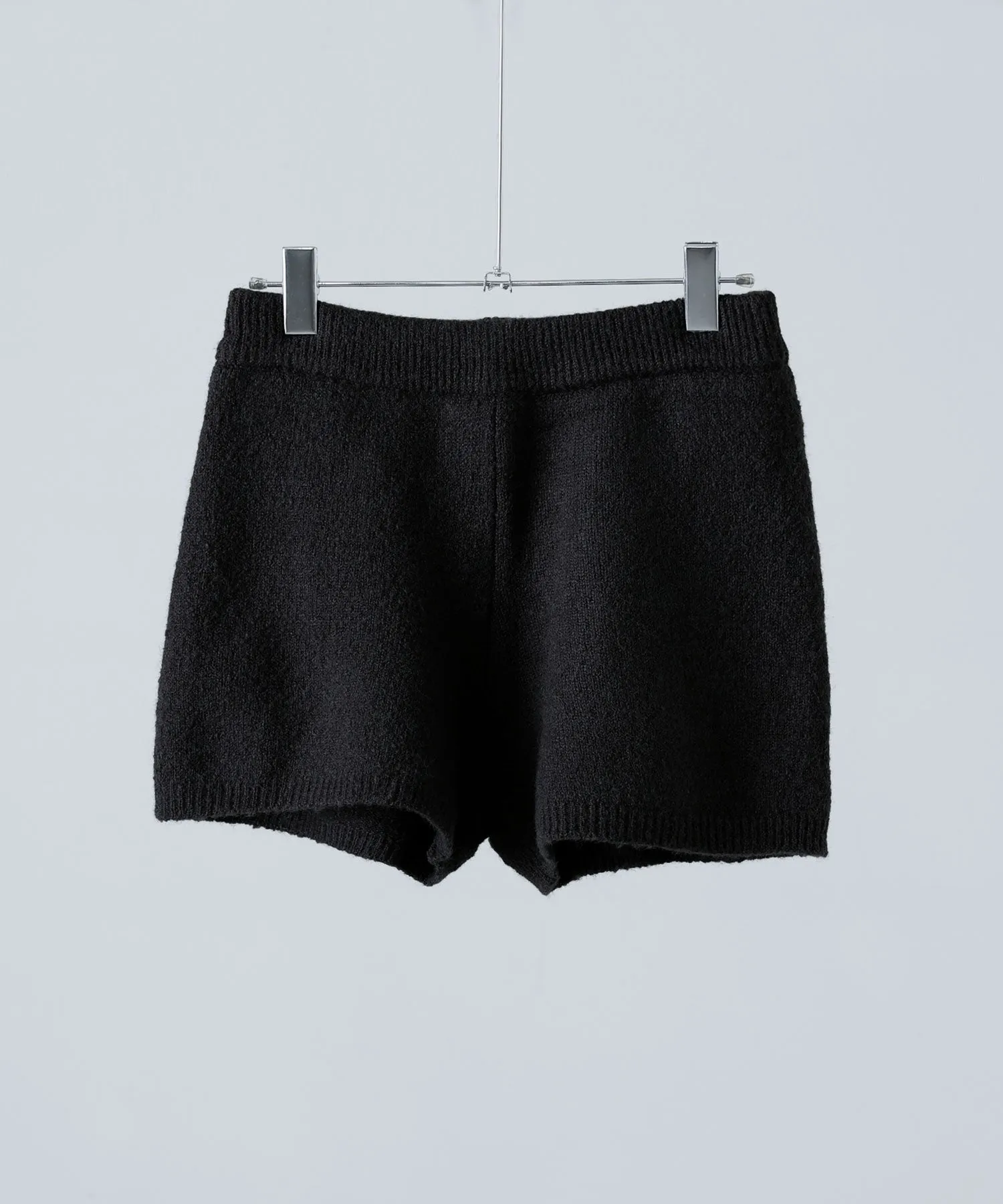 Mohair touch knit shorts