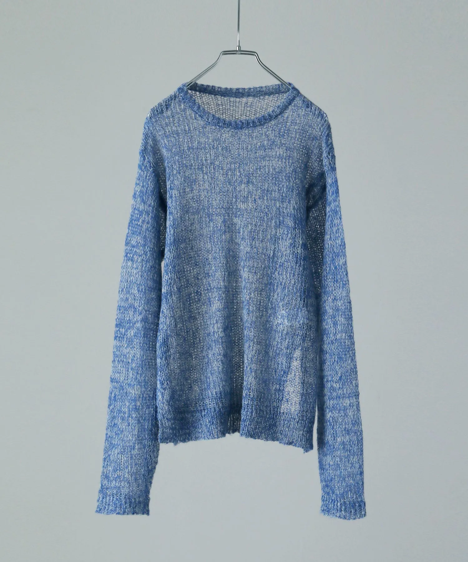 Mohair touch low gauge knit