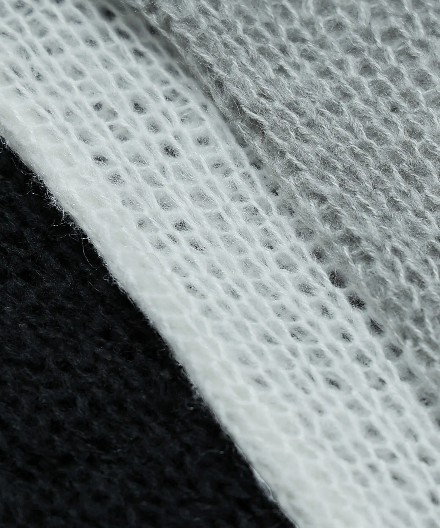 Mohair touch low gauge short knit