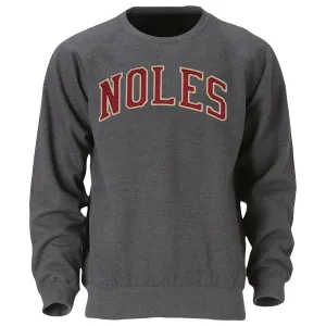 Ouray Sportswear Men's Noles Tackle Twill Design Crew Fleece - Graphite