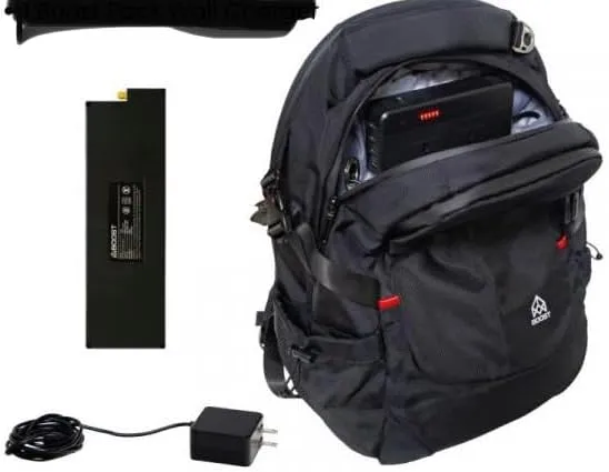 Pack Smart Bag, travel backpack integrated power 4 AC & 4 USB ports (Black)