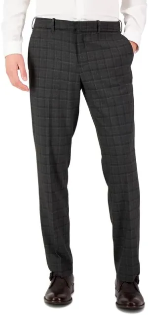 Perry Ellis Portfolio Mens Modern Fit Suit Dress Pants Charcoal Grey 30 x 30