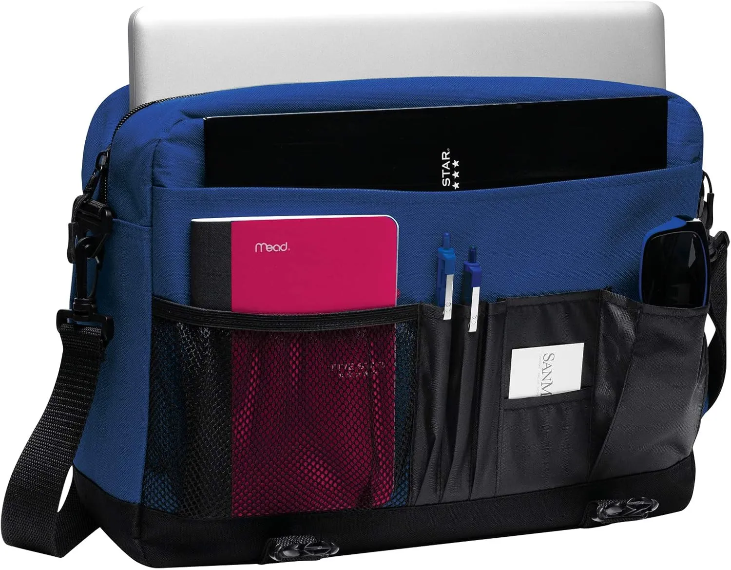 Personalized Messenger Laptop Briefcase - Add Your Embroidered Text, Monogram or Logo - Custom Shoulder Bag